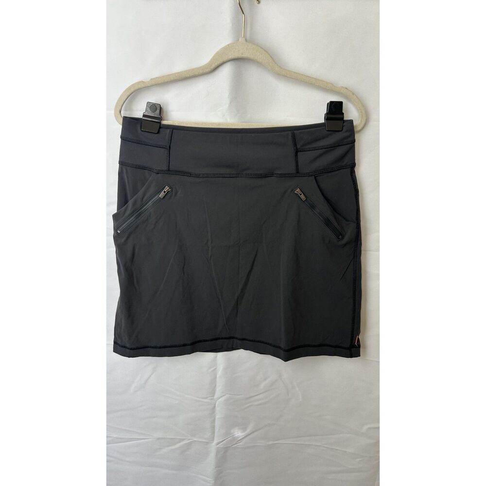 Lucy Activewear Women's Gray Skirt Golf Tennis Athletic Zipper Pocket Medium